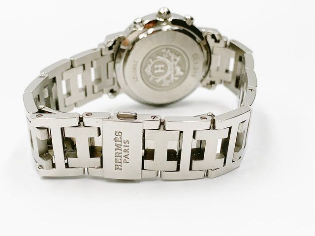 Hermes Clipper Chronograph CL1.310 Quartz, ladies — black dial — photo 17