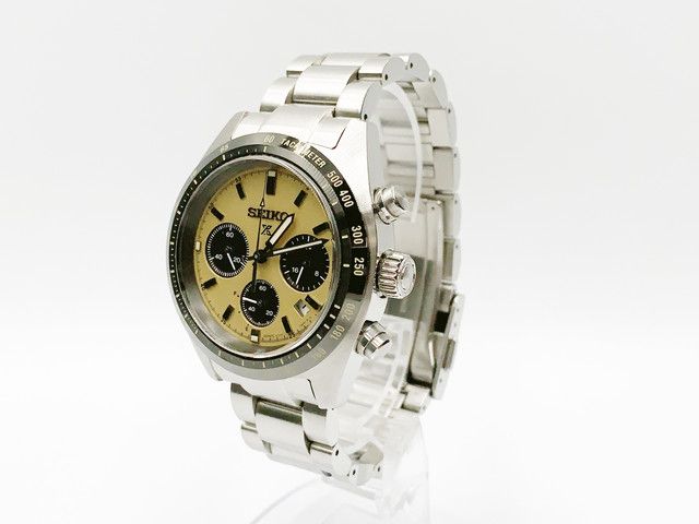 Seiko Prospex V192-0AF0 Solar Chronograph — yellow dial — photo 8