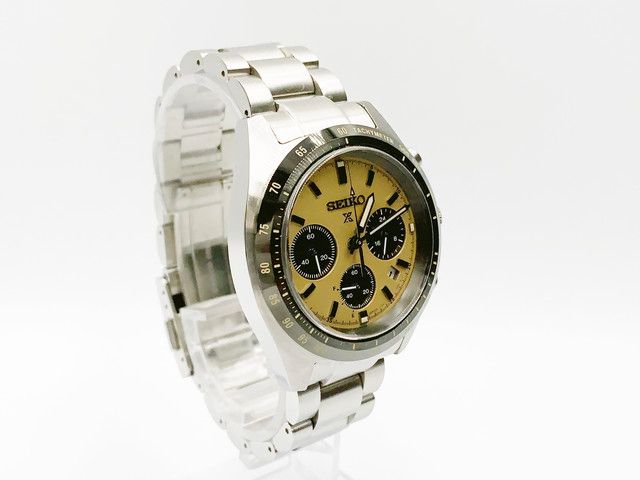 Seiko Prospex V192-0AF0 Solar Chronograph — yellow dial — photo 9