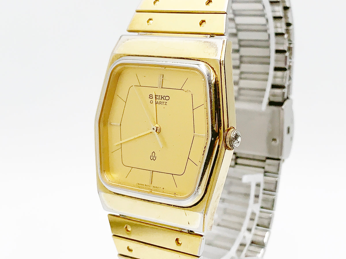Seiko 6030-5560 Quartz — gold dial