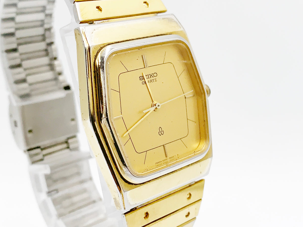 Seiko 6030-5560 Quartz — gold dial