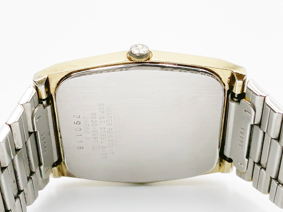 Seiko 6030-5560 Quartz — gold dial