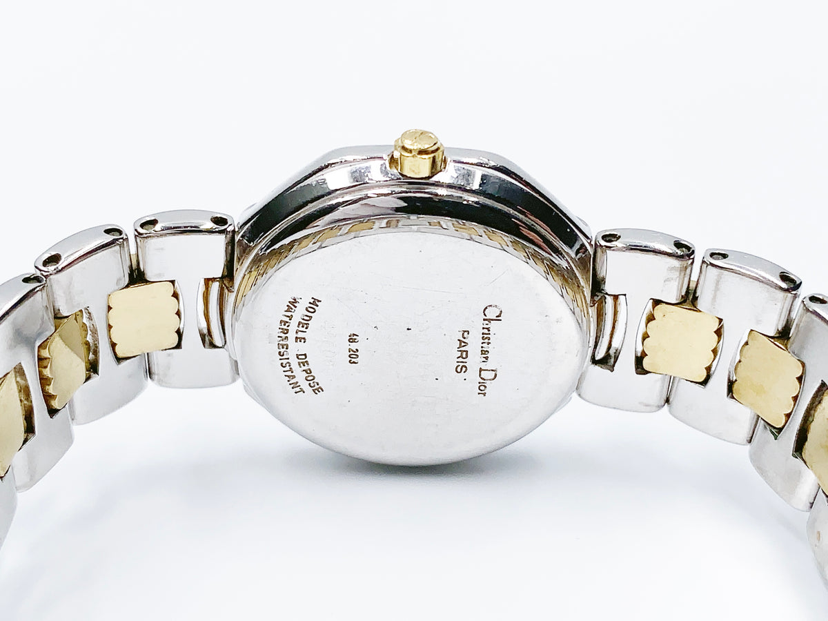 Christian Dior Octagon 48.203 Quartz, ladies — white dial