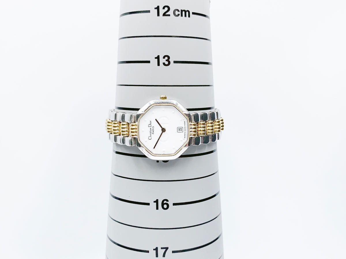 Christian Dior Octagon 48.203 Quartz, ladies — white dial
