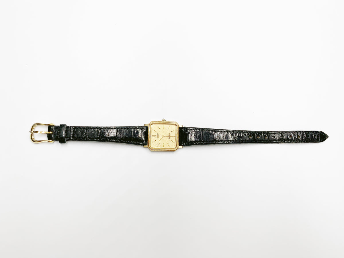 Seiko Exceline 8420-5410 Quartz, ladies — gold dial