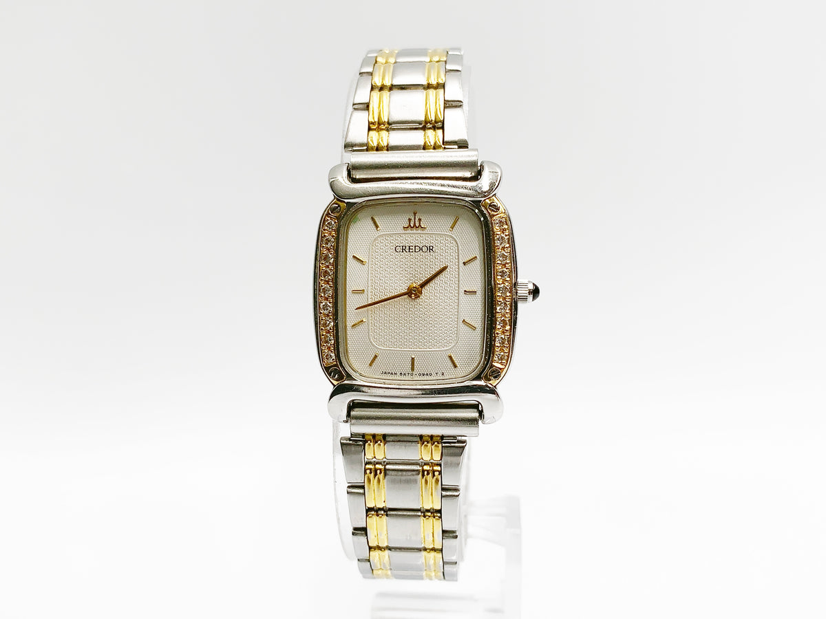 Seiko Credor 5A70-5470 Quartz, ladies — silver dial
