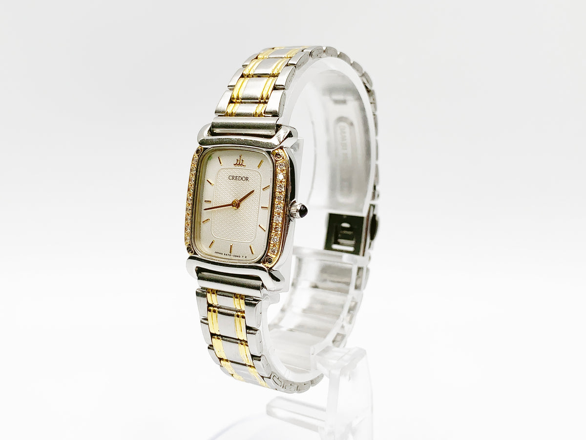 Seiko Credor 5A70-5470 Quartz, ladies — silver dial