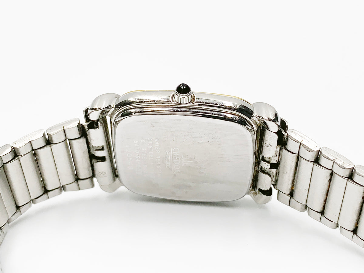 Seiko Credor 5A70-5470 Quartz, ladies — silver dial