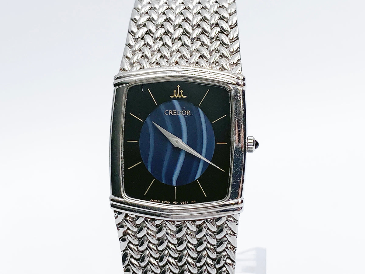 Seiko Credor 6730-5341 Quartz, ladies — black dial