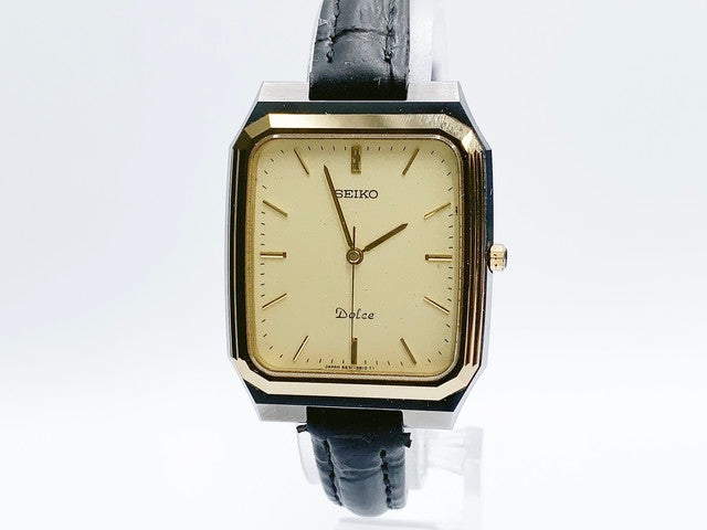 Seiko Dolce 5E31-5B0A Quartz — champagne dial