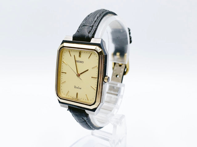 Seiko Dolce 5E31-5B0A Quartz — champagne dial