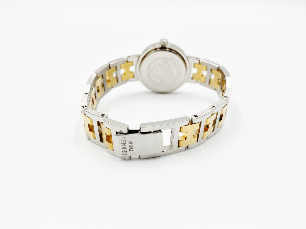 Hermes Clipper Quartz, ladies — white dial