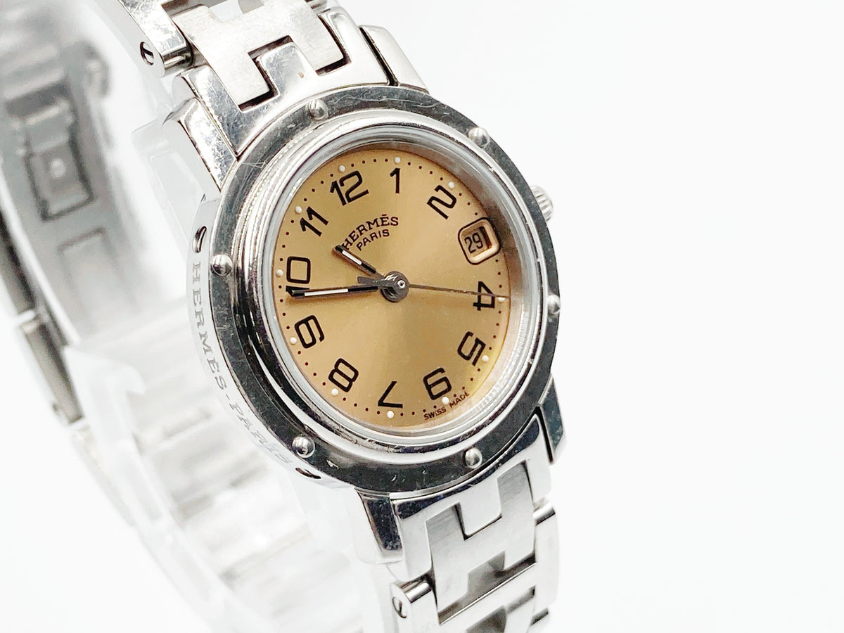 Hermes Clipper CL4.210 Quartz, ladies — champagne dial