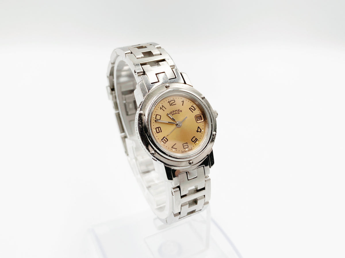 Hermes Clipper CL4.210 Quartz, ladies — champagne dial
