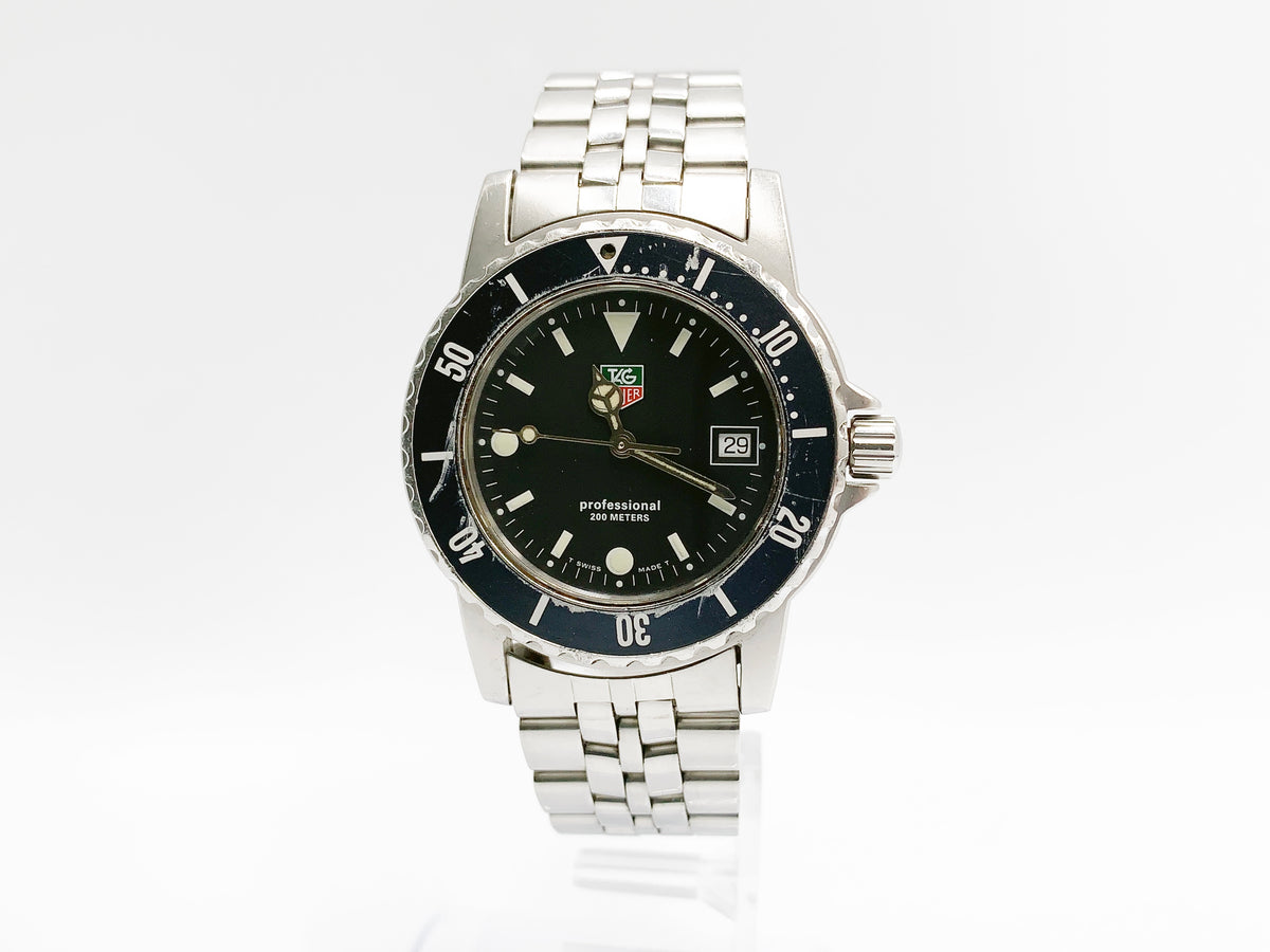 TAG Heuer Professional WD1210-00 Quartz — black dial