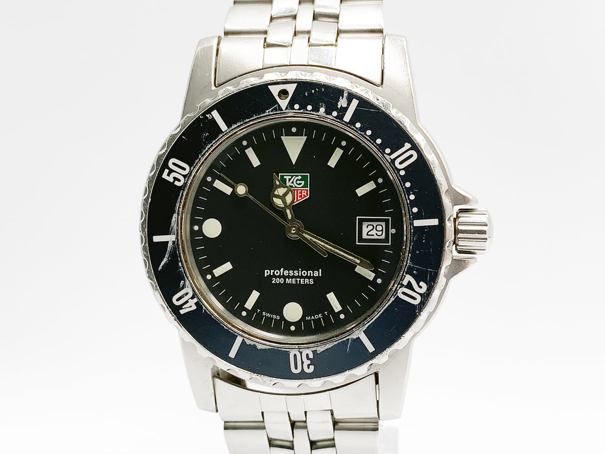 TAG Heuer Professional WD1210-00 Quartz — black dial
