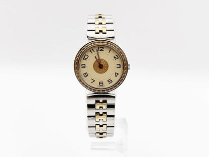 Hermes Sellier two-tone Quartz, ladies — champagne dial