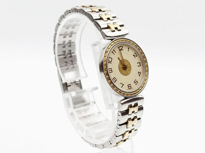 Hermes Sellier two-tone Quartz, ladies — champagne dial — photo 4