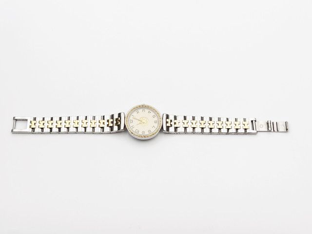 Hermes Sellier two-tone Quartz, ladies — champagne dial — photo 15