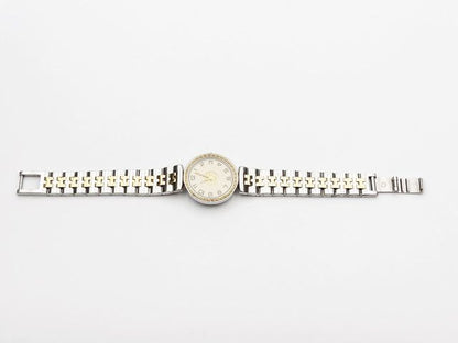Hermes Sellier two-tone Quartz, ladies — champagne dial — photo 15