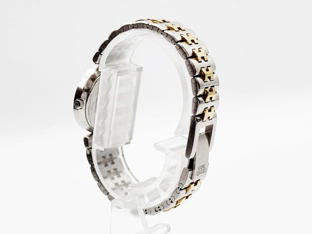 Hermes Sellier two-tone Quartz, ladies — champagne dial — photo 13