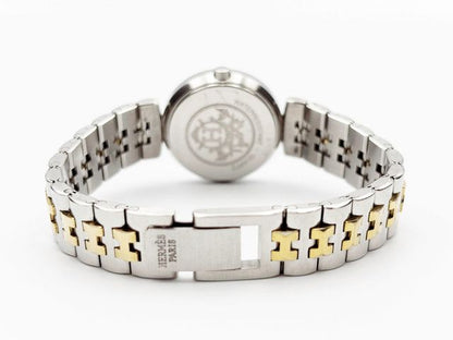 Hermes Sellier two-tone Quartz, ladies — champagne dial — photo 17