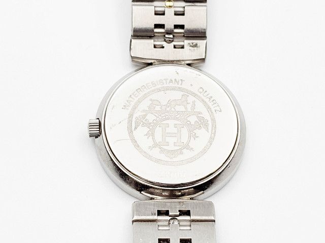 Hermes Sellier two-tone Quartz, ladies — champagne dial — photo 19