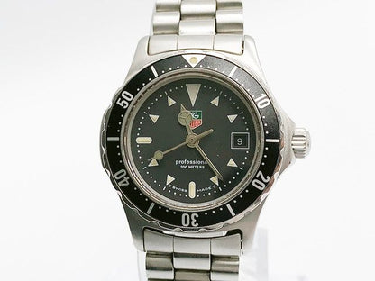 TAG Heuer 2000 Professional 200M 973.008 Quartz, unisex — black dial
