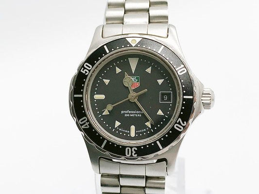 TAG Heuer 2000 Professional 200M 973.008 Quartz, unisex — black dial