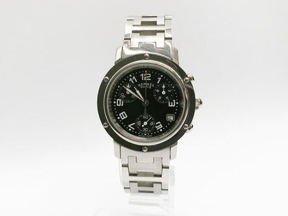 Hermes Clipper Chronograph CL1.310 Quartz, ladies — black dial — photo 2