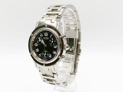 Hermes Clipper Chronograph CL1.310 Quartz, ladies — black dial — photo 6