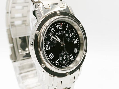 Hermes Clipper Chronograph CL1.310 Quartz, ladies — black dial — photo 11