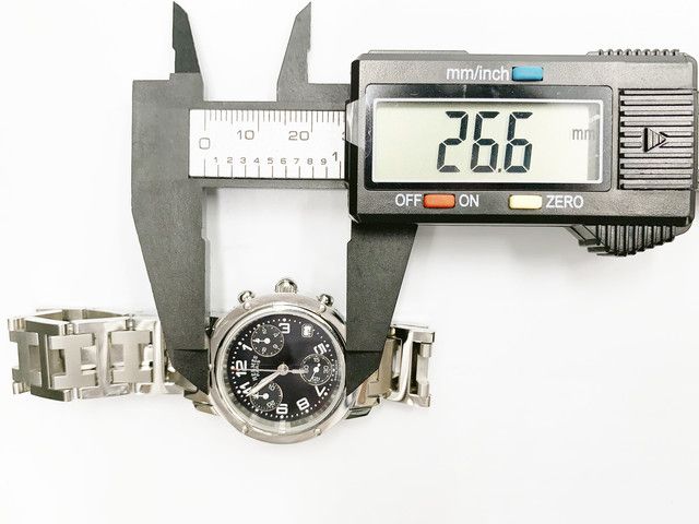 Hermes Clipper Chronograph CL1.310 Quartz, ladies — black dial — photo 20