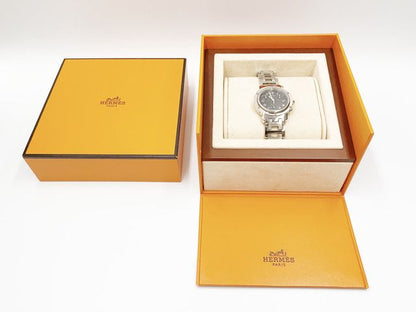 Hermes Clipper Chronograph CL1.310 Quartz, ladies — black dial — photo 4