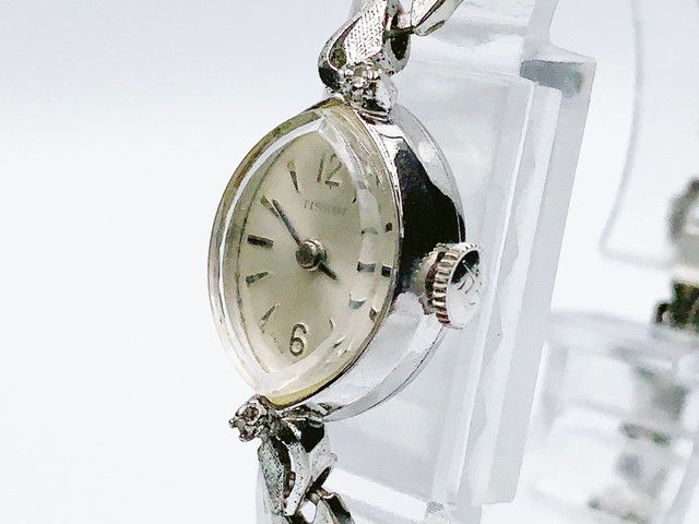 Tissot ladies cocktail watch, hand-wound — silver dial — photo 7