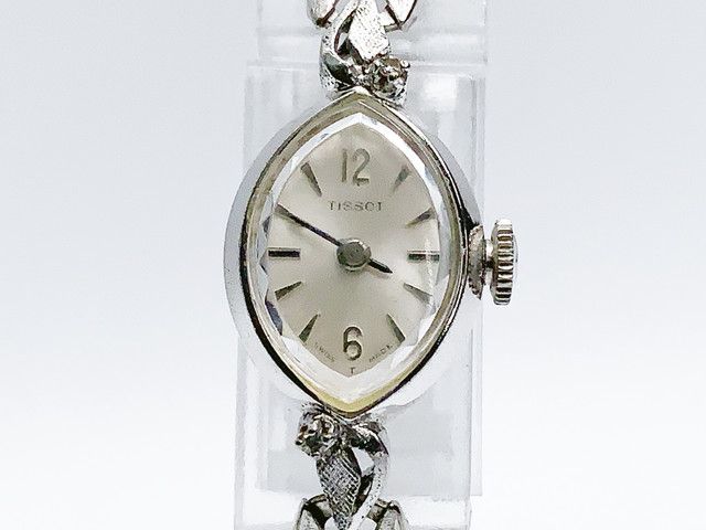 Tissot ladies cocktail watch, hand-wound — silver dial