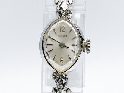 Tissot ladies cocktail watch, hand-wound — silver dial