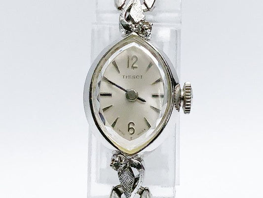 Tissot ladies cocktail watch, hand-wound — silver dial