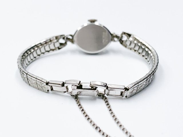Tissot ladies cocktail watch, hand-wound — silver dial — photo 14