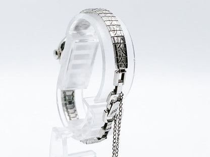 Tissot ladies cocktail watch, hand-wound — silver dial — photo 11