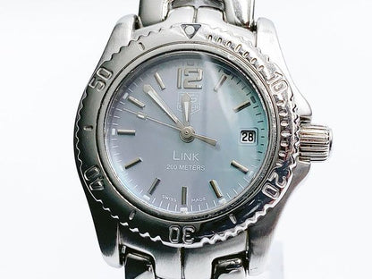 TAG Heuer Link WT141G Quartz, ladies — blue dial