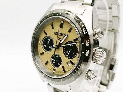Seiko Prospex V192-0AF0 Solar Chronograph — yellow dial — photo 12