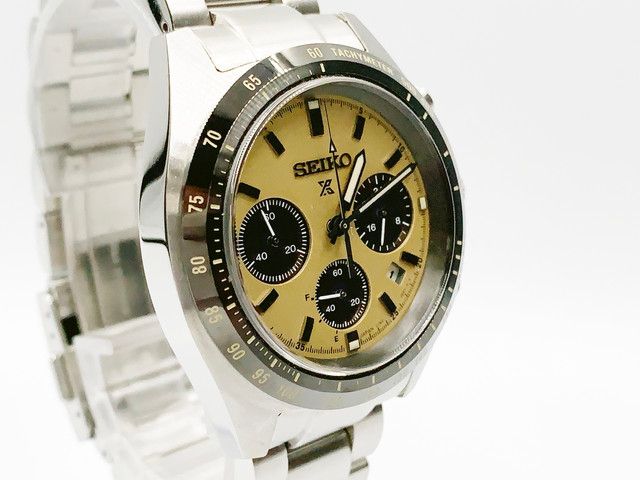 Seiko Prospex V192-0AF0 Solar Chronograph — yellow dial — photo 13