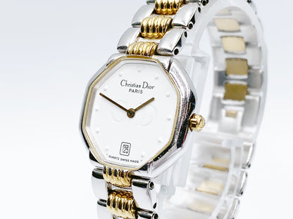 Christian Dior Octagon 48.203 Quartz, ladies — white dial