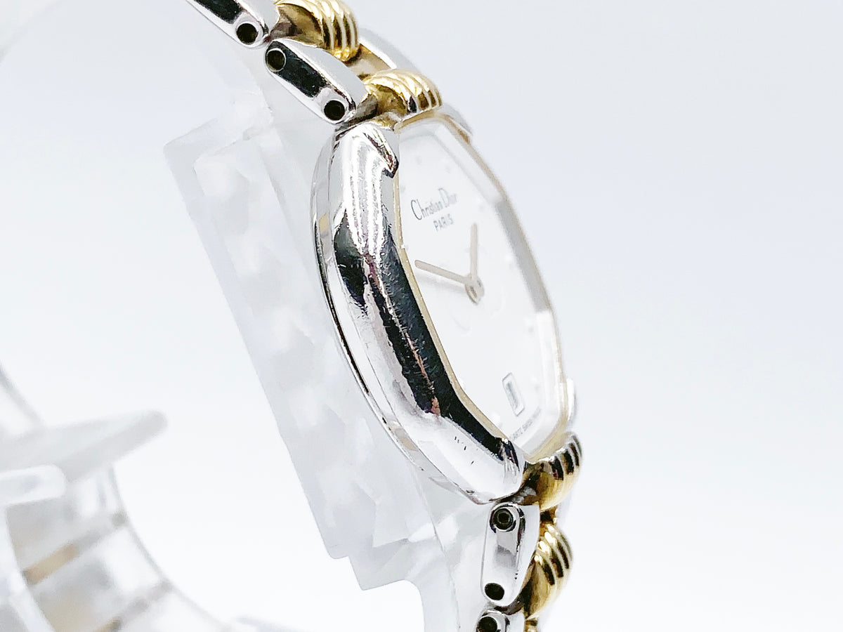 Christian Dior Octagon 48.203 Quartz, ladies — white dial