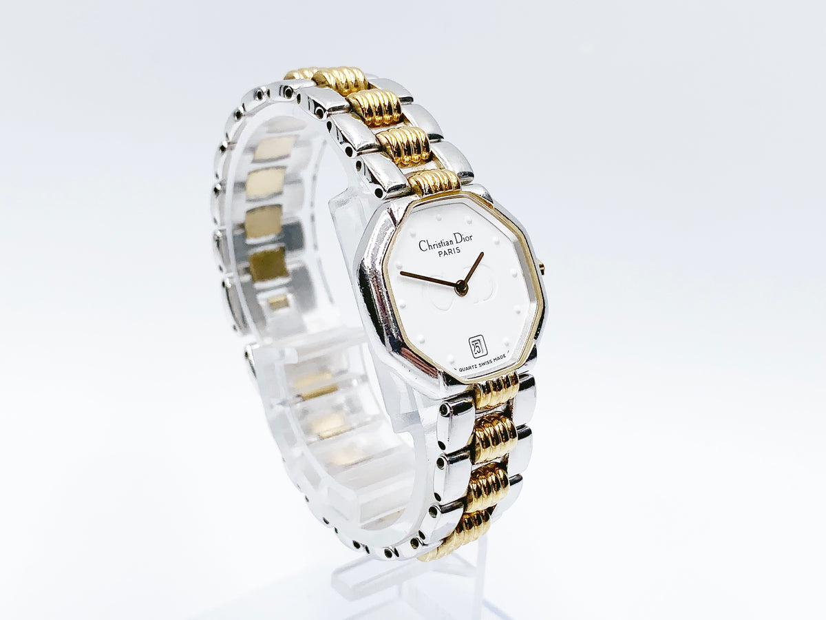 Christian Dior Octagon 48.203 Quartz, ladies — white dial