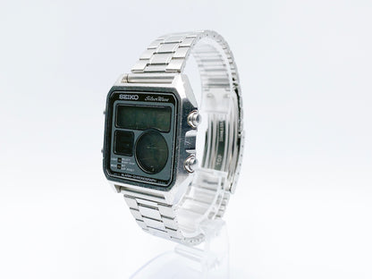 Seiko Silver Wave Alarm-Chronograph D138-5030 Quartz — black dial