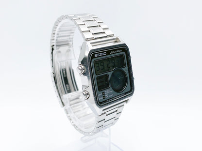 Seiko Silver Wave Alarm-Chronograph D138-5030 Quartz — black dial