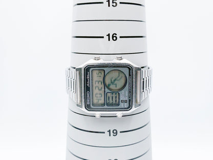 Seiko Silver Wave Alarm-Chronograph D138-5030 Quartz — black dial
