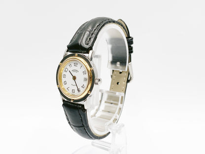 Hermes Clipper Quartz, ladies — white dial